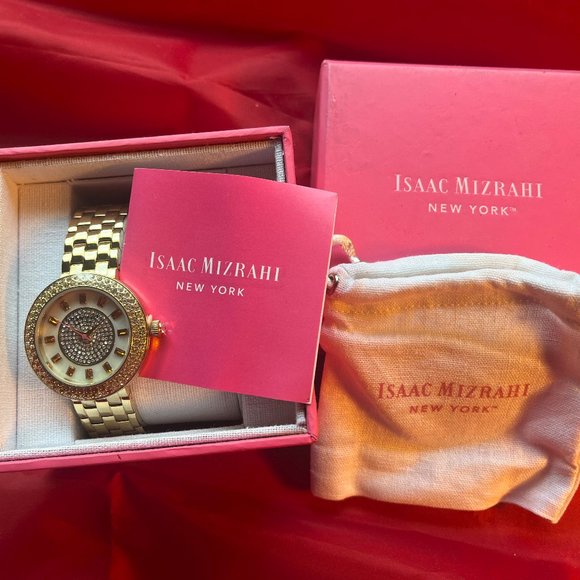 Gorgeous Isaac Mizrahi jeweled watch, NWT in original box - Picture 1 of 5